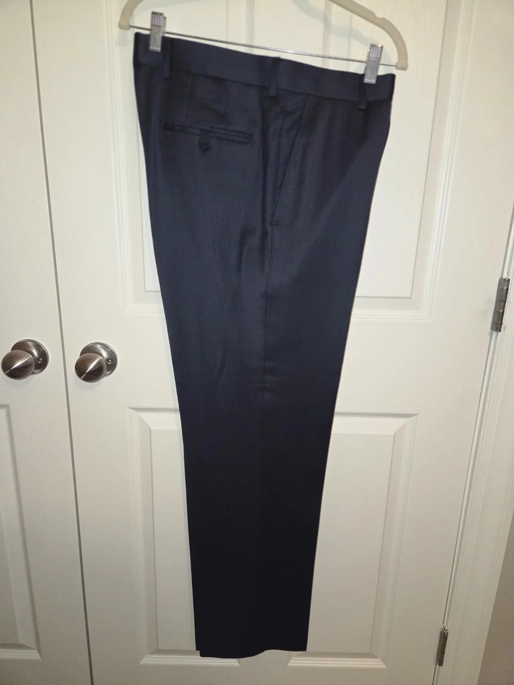Madison Slim Fit Men's Blue-Gray Slate Suit Jacket 40L Pants 34x32